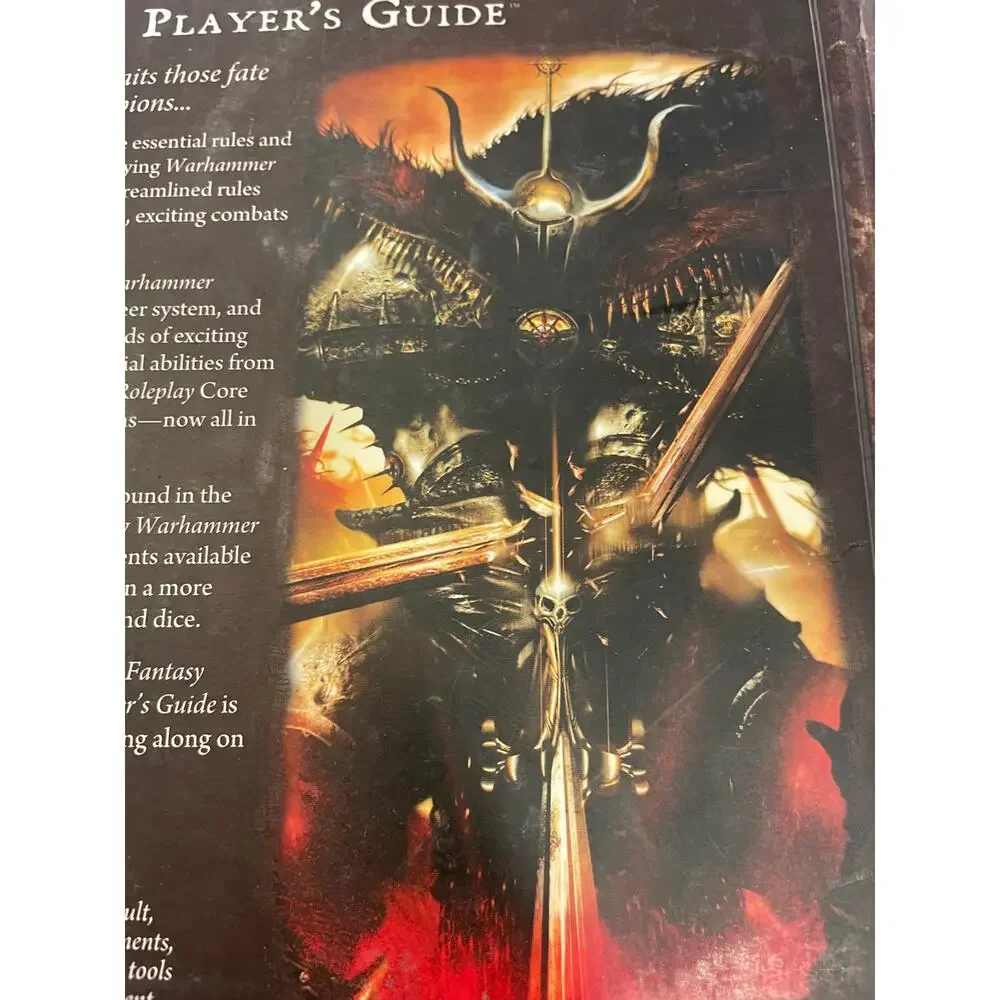 Warhammer Fantasy Roleplay Player’s Guide Hardcover RPG Tabletop  Playing RARE